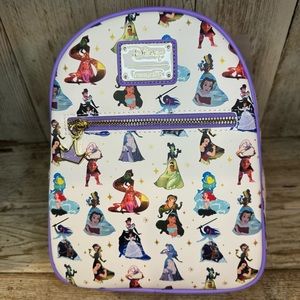 Disney Loungefly Princess Dress Silhouettes Mini Backpack NWT